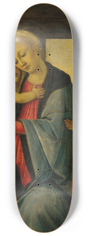 Sandro Botticelli - The Madonna and Child with the infant Saint John the Baptist 8.25 inch art skate deck