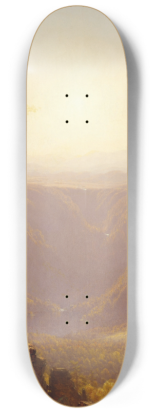 Sanford Robinson Gifford - A Gorge in the Mountains (Kauterskill Clove) 8.25 inch art skate deck