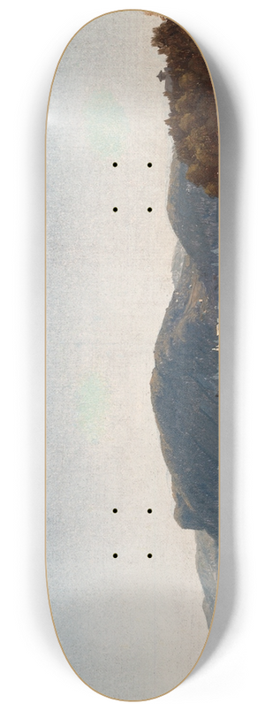 Sanford Robinson Gifford - Hook Mountain, Near Nyack, on theHudson 8.25 inch art skate deck