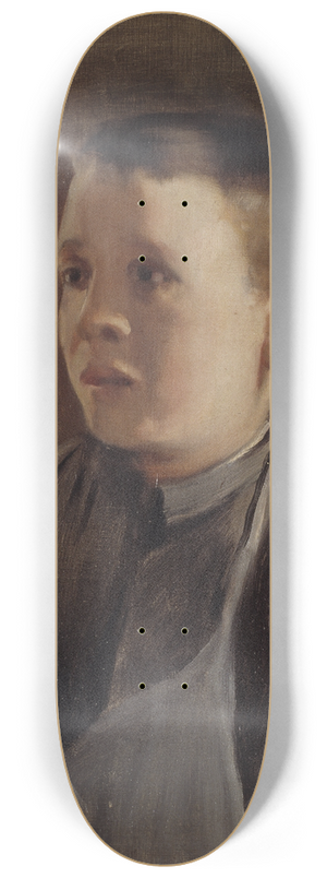Santiago Rusiol - Portrait Of A Boy 8.25 inch art skate deck