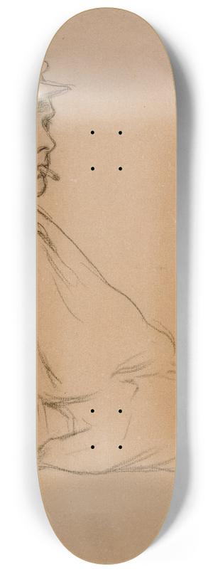 Santiago Rusiol - Portrait of a Man 8.25 inch art skate deck