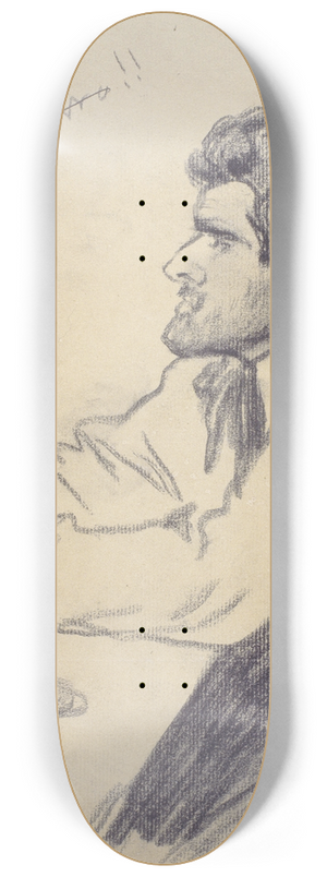 Santiago Rusiol - Portrait of Pere Ferran 8.25 inch art skate deck