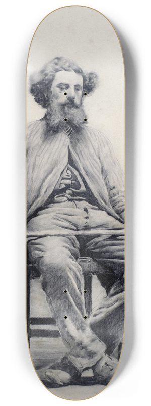 Santiago Rusiol - Seated Man 8.25 inch art skate deck
