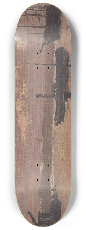 Santiago Rusiol - Sketch of a Port 8.25 inch art skate deck