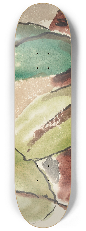 Arthur Dove - House withTrees 8.25 inch art skate deck