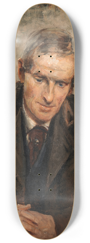 Sarah Henrietta Purser - Portrait of Jack B. Yeats (1871-1957) 8.25 inch art skate deck