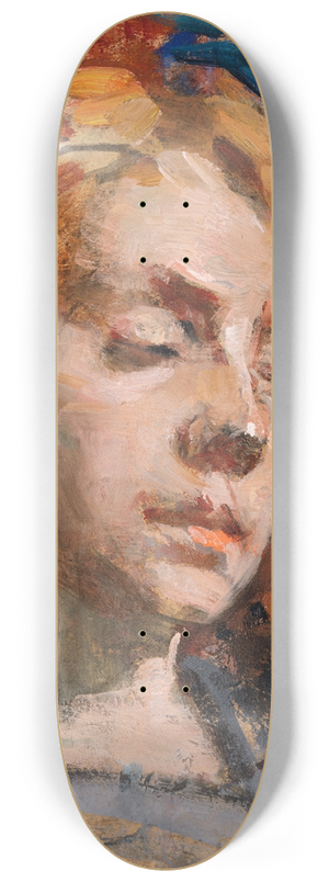 Sarah Henrietta Purser - Portrait of Kathleen Behan 8.25 inch art skate deck