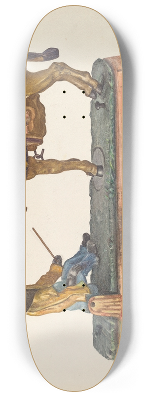 Sarkis Erganian - Cast Iron Mule Bank 8.25 inch art skate deck