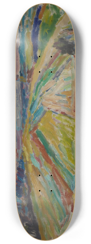 Sasza Blonder - Landscape with a Patchwork of Fields 8.25 inch art skate deck