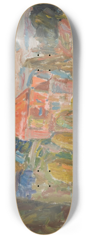 Sasza Blonder - Landscape with a Red House 8.25 inch art skate deck