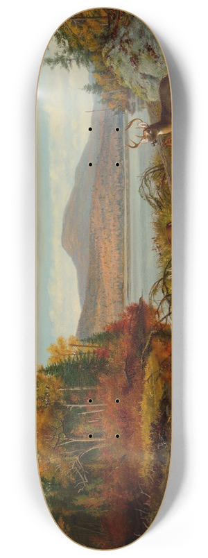 Arthur Fitzwilliam Tait - Late Autumn, Long Lake, Hamilton Co., New York, Adirondacks 8.25 inch art skate deck Arthur Fitzwilliam Tait - Late Autumn, Long Lake, Hamilton Co., New York, Adirondacks 8.25 inch art skate deck