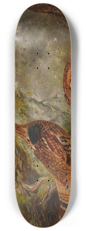 Arthur Fitzwilliam Tait - Ruffed Grouse 8.25 inch art skate deck Arthur Fitzwilliam Tait - Ruffed Grouse 8.25 inch art skate deck