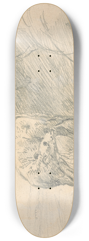 Sawrey Gilpin - Calf, with Head of a Cow 8.25 inch art skate deck