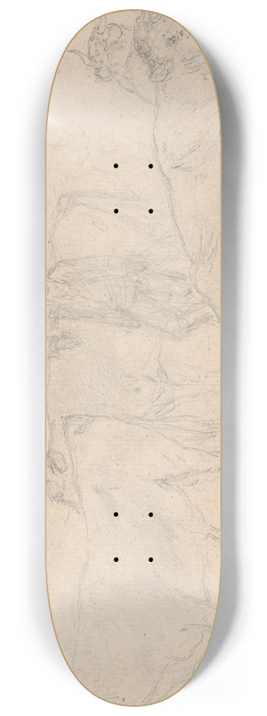 Sawrey Gilpin - Cattle with a Farmer in their midst 8.25 inch art skate deck