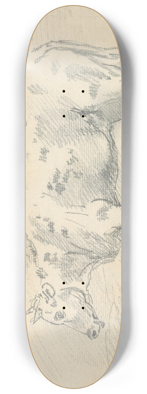 Sawrey Gilpin - Cow 8.25 inch art skate deck