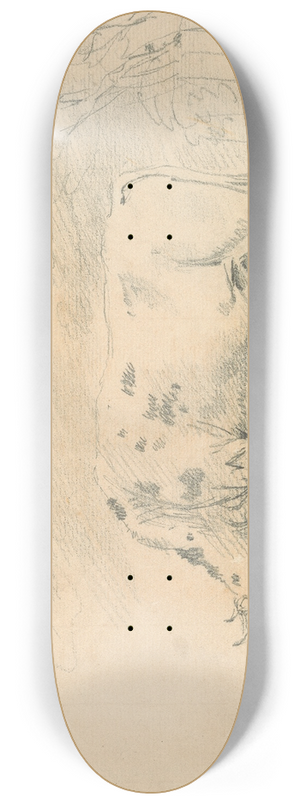 Sawrey Gilpin - Cow Grazing 8.25 inch art skate deck