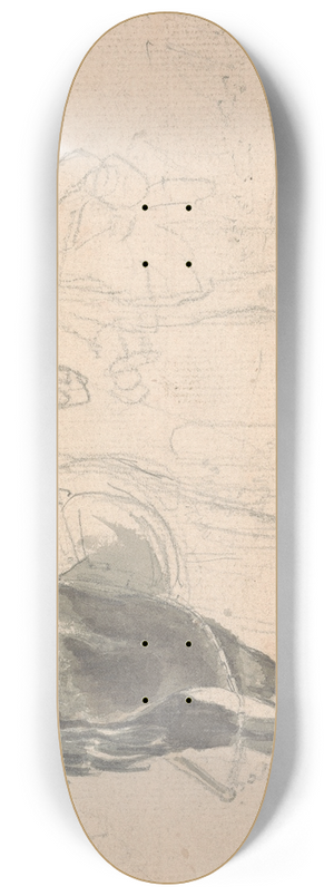 Sawrey Gilpin - Farm horse being held by a stable lad 8.25 inch art skate deck