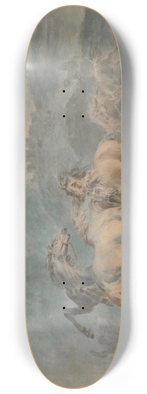 Sawrey Gilpin - Horses Fighting 8.25 inch art skate deck