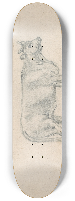 Sawrey Gilpin - Sketch of a Cow 8.25 inch art skate deck