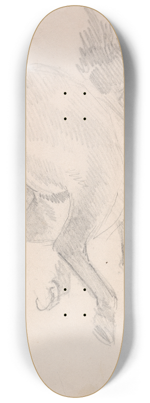 Sawrey Gilpin - Study of a cantering horse 8.25 inch art skate deck