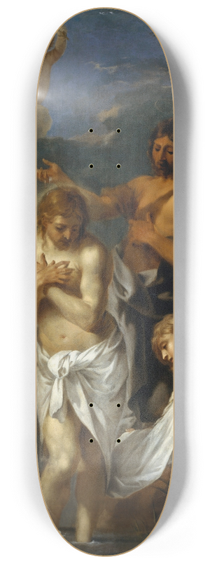Sbastien Bourdon - The Baptism of Christ 8.25 inch art skate deck