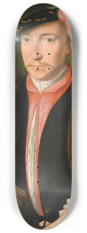 School Of Antwerp - Portrait of a nobleman 8.25 inch art skate deck School Of Antwerp - Portrait of a nobleman 8.25 inch art skate deck
