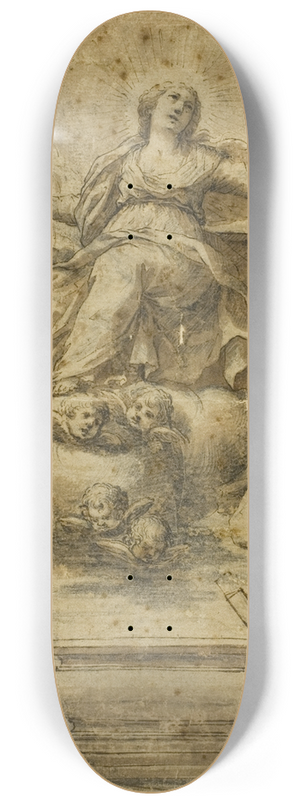 School of Carlo Maratti - Assumption of the Virgin 8.25 inch art skate deck