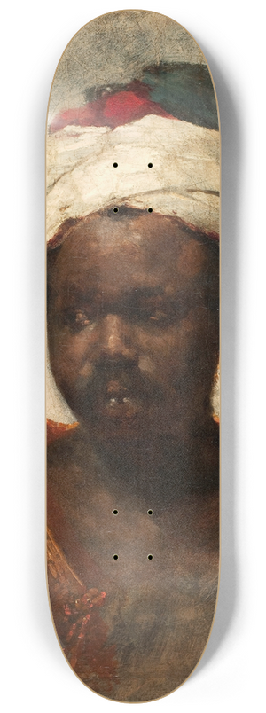 School of Frank Duveneck - Head of a Berber 8.25 inch art skate deck