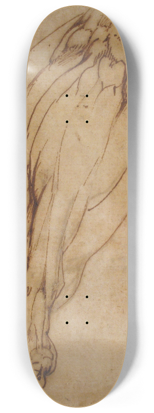 School of Michelangelo Buonarroti - Study of a Leg 8.25 inch art skate deck
