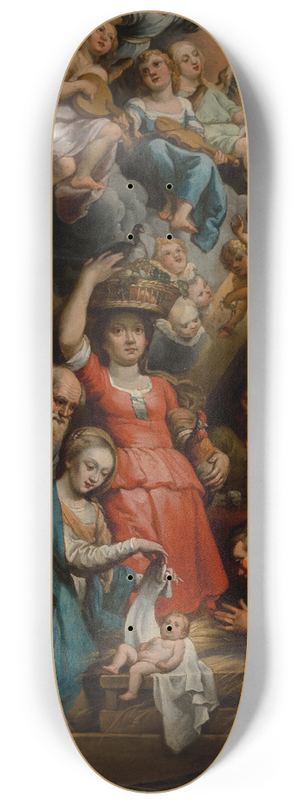 School of Theodoor van Loon - The Adoration of the Shepherds 8.25 inch art skate deck School of Theodoor van Loon - The Adoration of the Shepherds 8.25 inch art skate deck