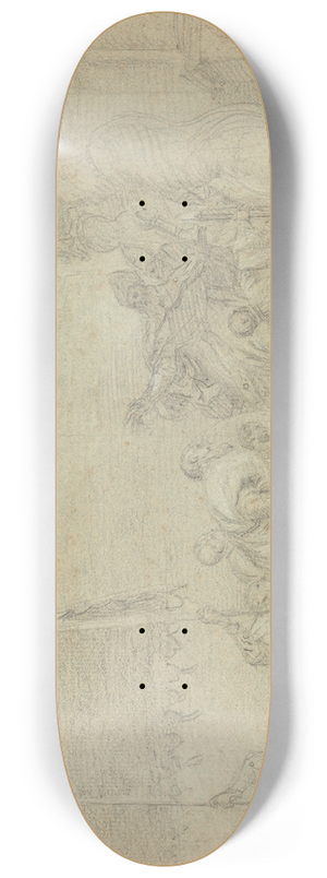 Sebastiano Conca - A Bishop Blessing a King 8.25 inch art skate deck