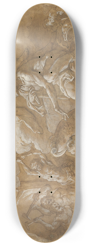 Sebastiano Conca - Venus at the Forge of Vulcan 8.25 inch art skate deck