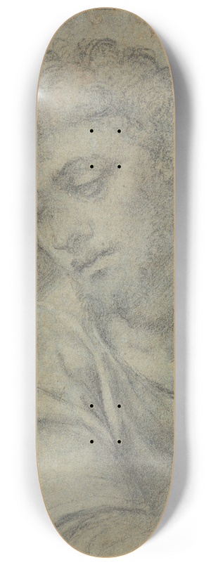 Sebastiano del Piombo - Study for the Figure of Christ Carrying the Cross 8.25 inch art skate deck Sebastiano del Piombo - Study for the Figure of Christ Carrying the Cross 8.25 inch art skate deck