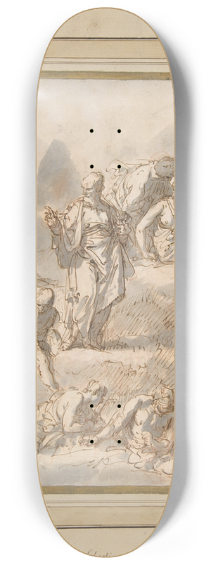 Sebastiano Ricci - Figure Studies 8.25 inch art skate deck