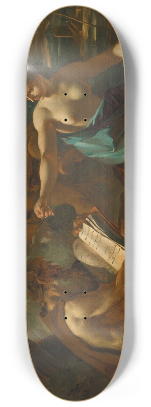Sebastiano Ricci - The Temptation of Saint Anthony 8.25 inch art skate deck