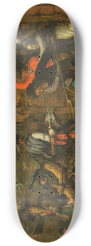 Sebastian Vrancx - Pillage scene 8.25 inch art skate deck