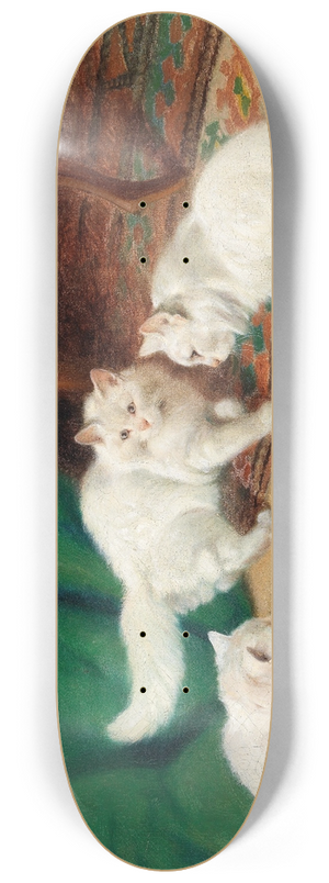 Arthur Heyer - Conversation amongst Cats 8.25 inch art skate deck