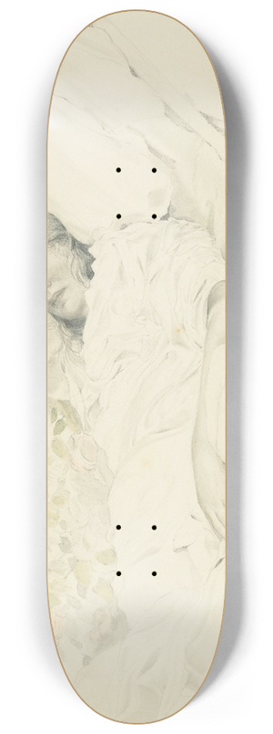 Sergey Chekhonin - Portrait of the artists wife, Lydia Vytchegjanine (1889-1960) 8.25 inch art skate deck