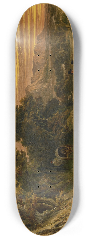 Seth Eastman - Road-Side View (View in Wisconsin) 8.25 inch art skate deck