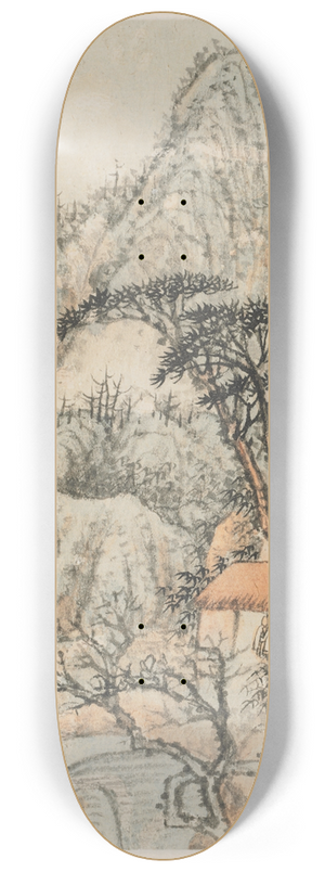 Shitao - Reminiscences of Qinhuai River pl3 8.25 inch art skate deck