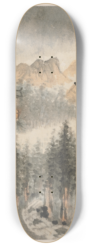 Shitao - Reminiscences of Qinhuai River pl7 8.25 inch art skate deck