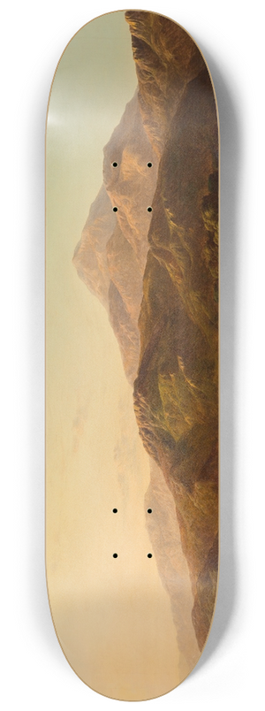 Sidney Richard Percy - A mountain lake in evening light 8.25 inch art skate deck