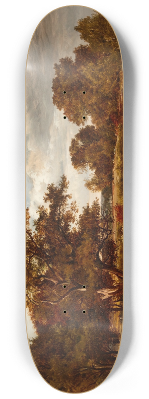 Sidney Richard Percy - On the river Mole 8.25 inch art skate deck