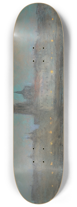 Siebe Johannes Ten Cate - A View of Antwerp 8.25 inch art skate deck