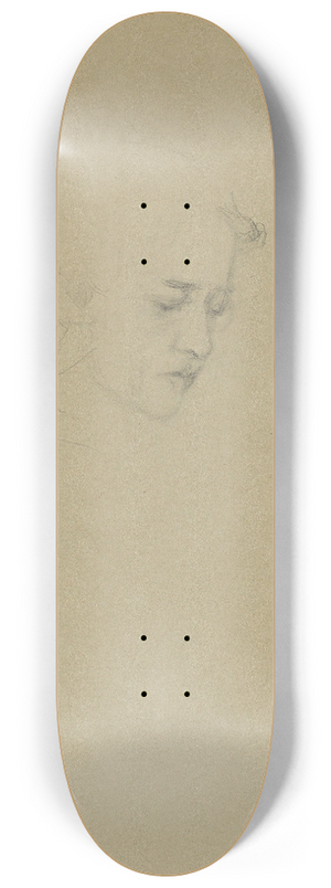 Signe Scheel - Portrait of a woman 8.25 inch art skate deck