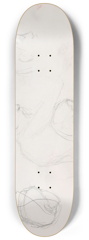 Signe Scheel - Studier av hoder 8.25 inch art skate deck