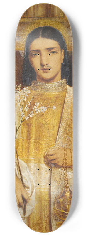 Simeon Solomon - A Saint of the Eastern Church 8.25 inch art skate deck
