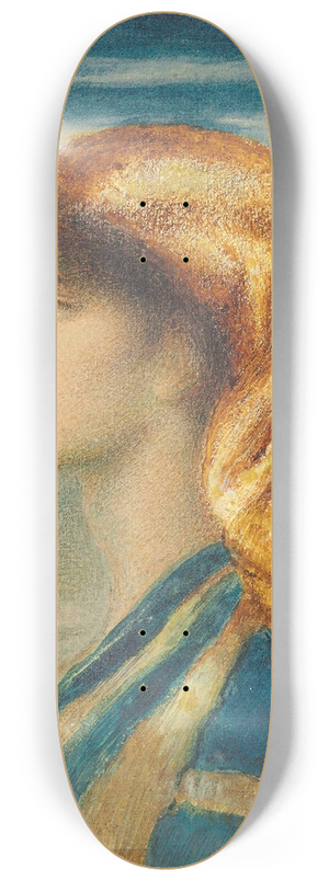 Simeon Solomon - The Golden Headdress 8.25 inch art skate deck