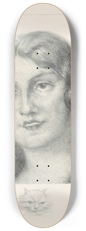 Simon Moulijn - Portret van mevrouw van Tienhoven-Hoyack 8.25 inch art skate deck