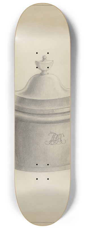 Simon Weiss - Silver Sugar Bowl 8.25 inch art skate deck